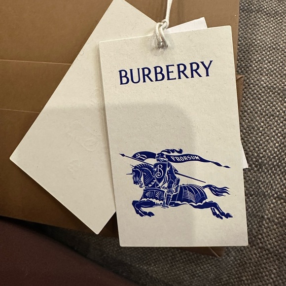 NWT Burberry Giant Check Scarf Charcoal - Picture 6 of 7